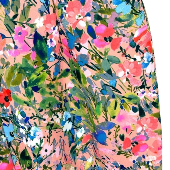 AIDAN MATTOX FLORAL OFF THE SHOULDER PRINTED CREPE SHEATH COCKTAIL DRESS - Picture 14 of 15